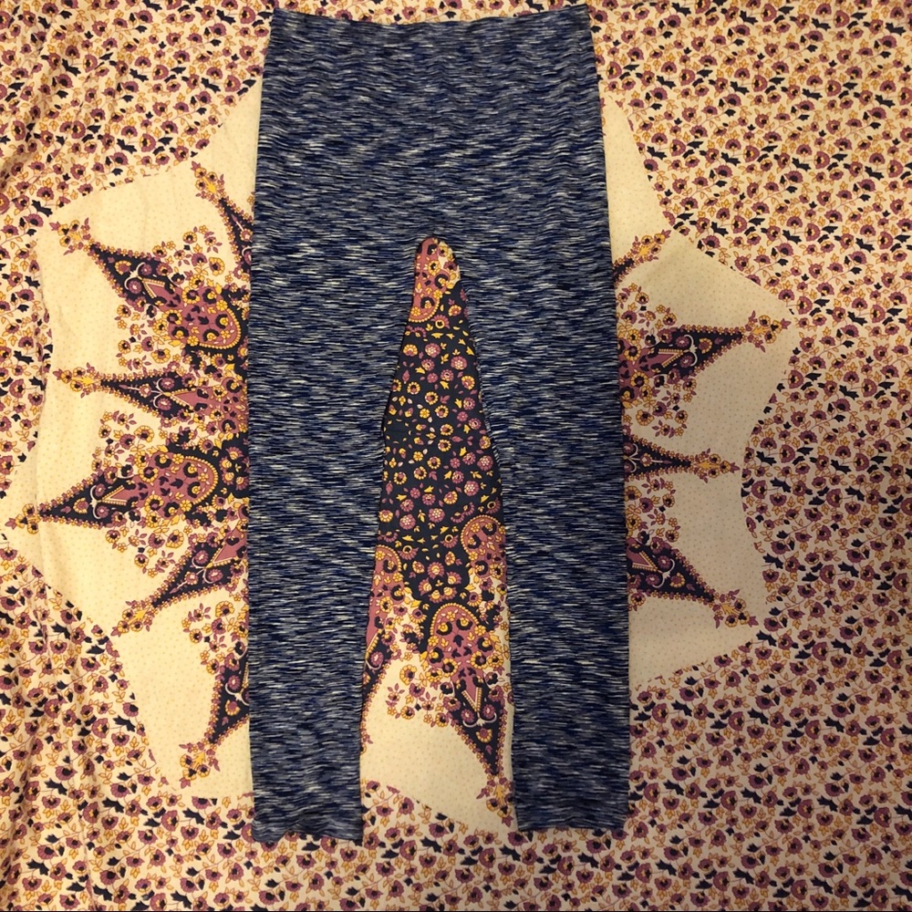 Blue and White Athletic Pants